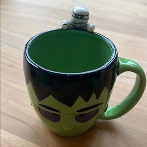 Green Monster Face Mug